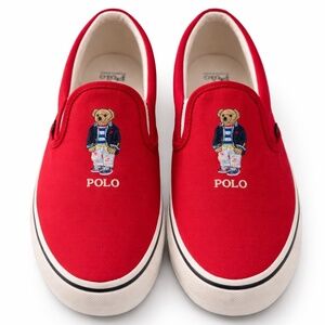 NWOT! Polo Ralph Lauren | Men's Keaton Polo Bear Canvas Sneakers | 10.5